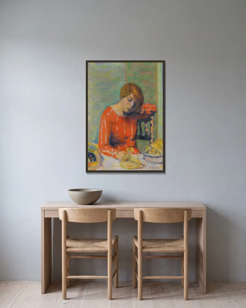 Pruhovaná blůza, Pierre Bonnard v rámu na stěně