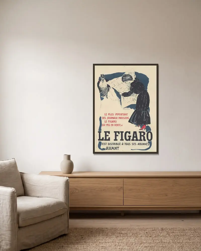 Le Figaro, Pierre Bonnard v rámu na stěně