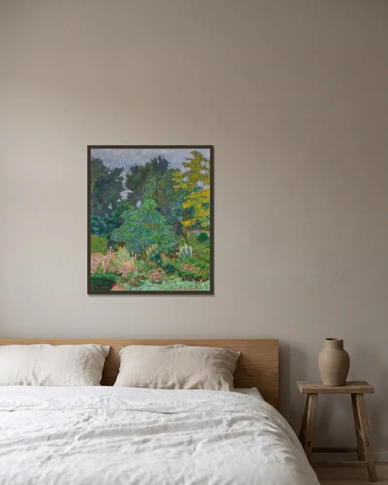 Zahrada ve Vernonu, Pierre Bonnard v rámu na stěně