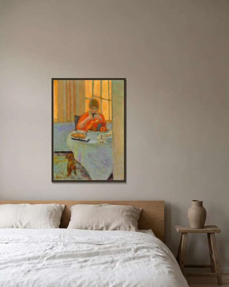 Śniadanie, Pierre Bonnard w ramie na ścianie