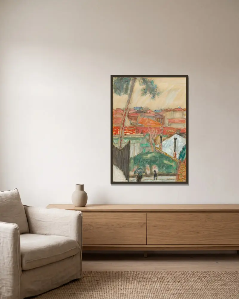 Dachy, Pierre Bonnard w ramie na ścianie