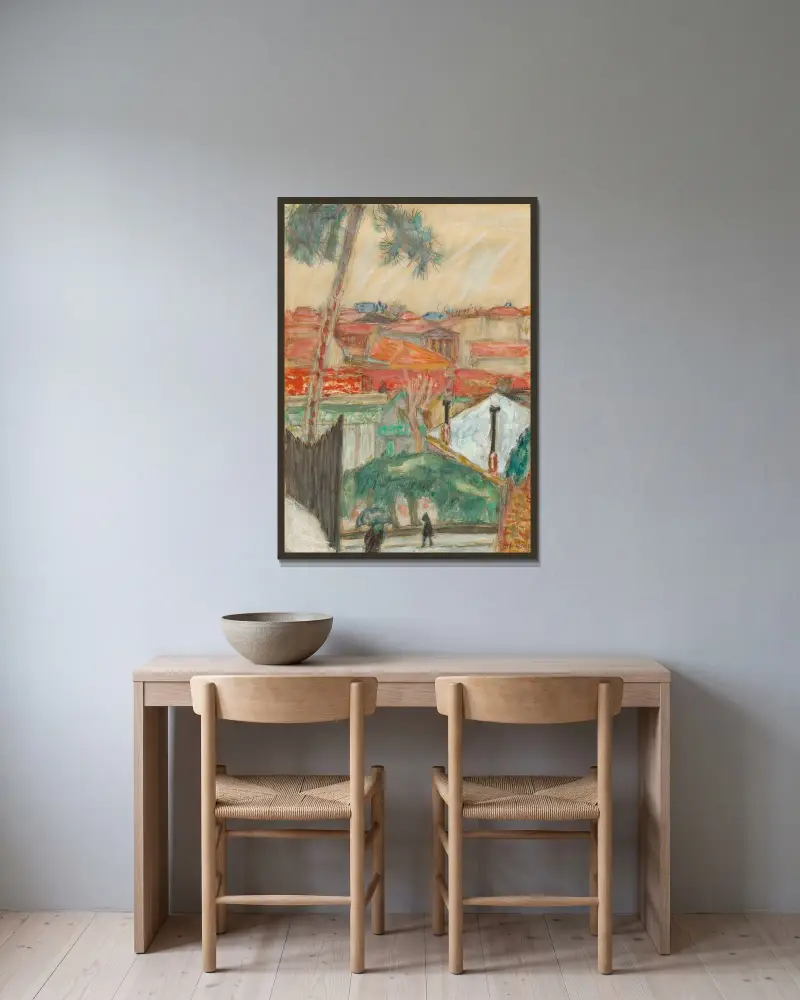 Dachy, Pierre Bonnard w ramie na ścianie