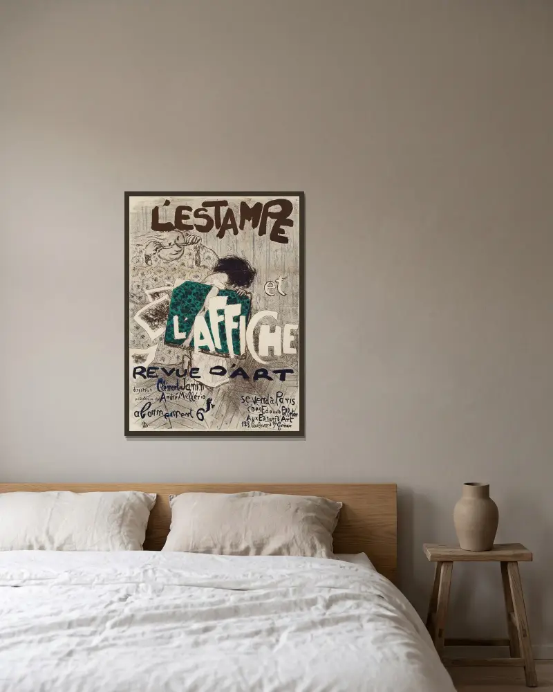 L’Estampe et l’Affiche (The Print and the Poster), Pierre Bonnard w ramie na ścianie