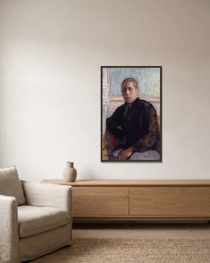 Porträtt av doktor Maurice Girardin av Pierre Bonnard inramad på en vägg