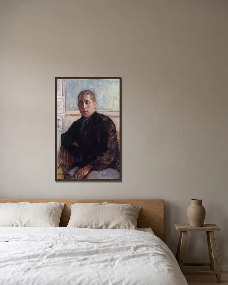 Porträtt av doktor Maurice Girardin av Pierre Bonnard inramad på en vägg