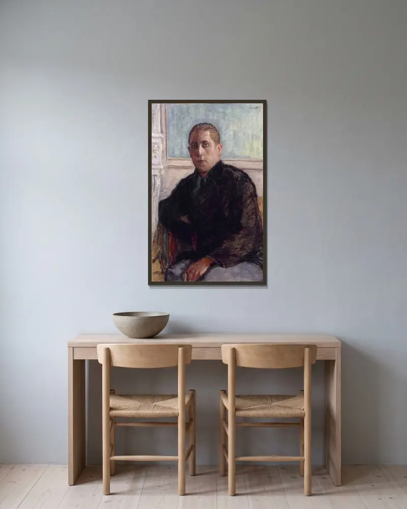 Porträtt av doktor Maurice Girardin av Pierre Bonnard inramad på en vägg