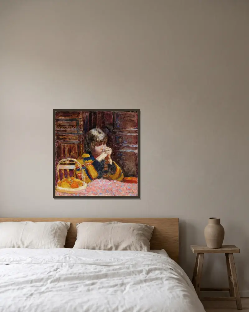 Zamyślenie, Pierre Bonnard w ramie na ścianie
