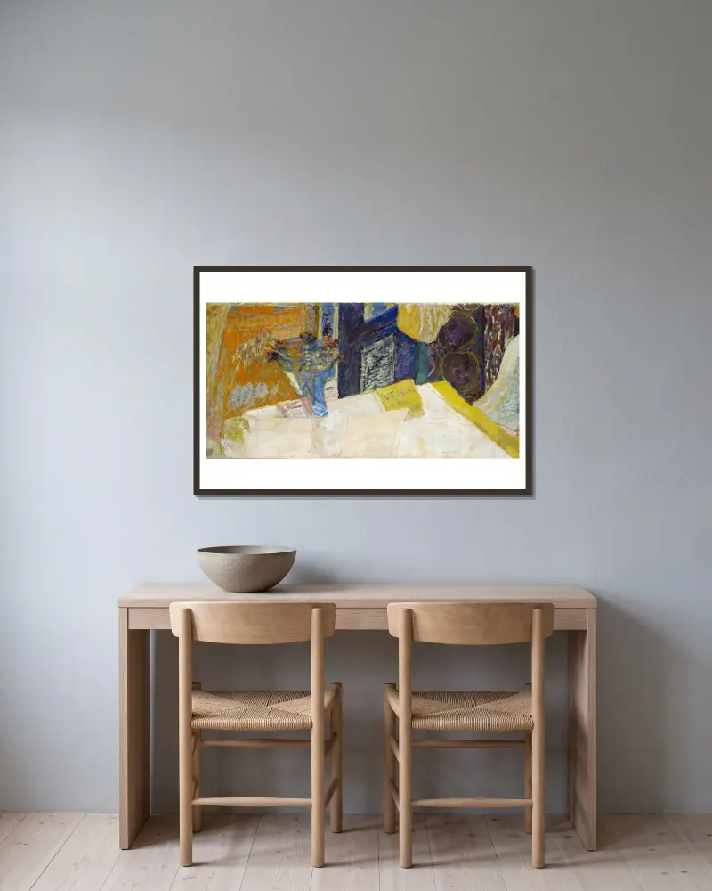 Martwa natura z bukietem kwiatów, Wenus z Cyrene, Pierre Bonnard w ramie na ścianie