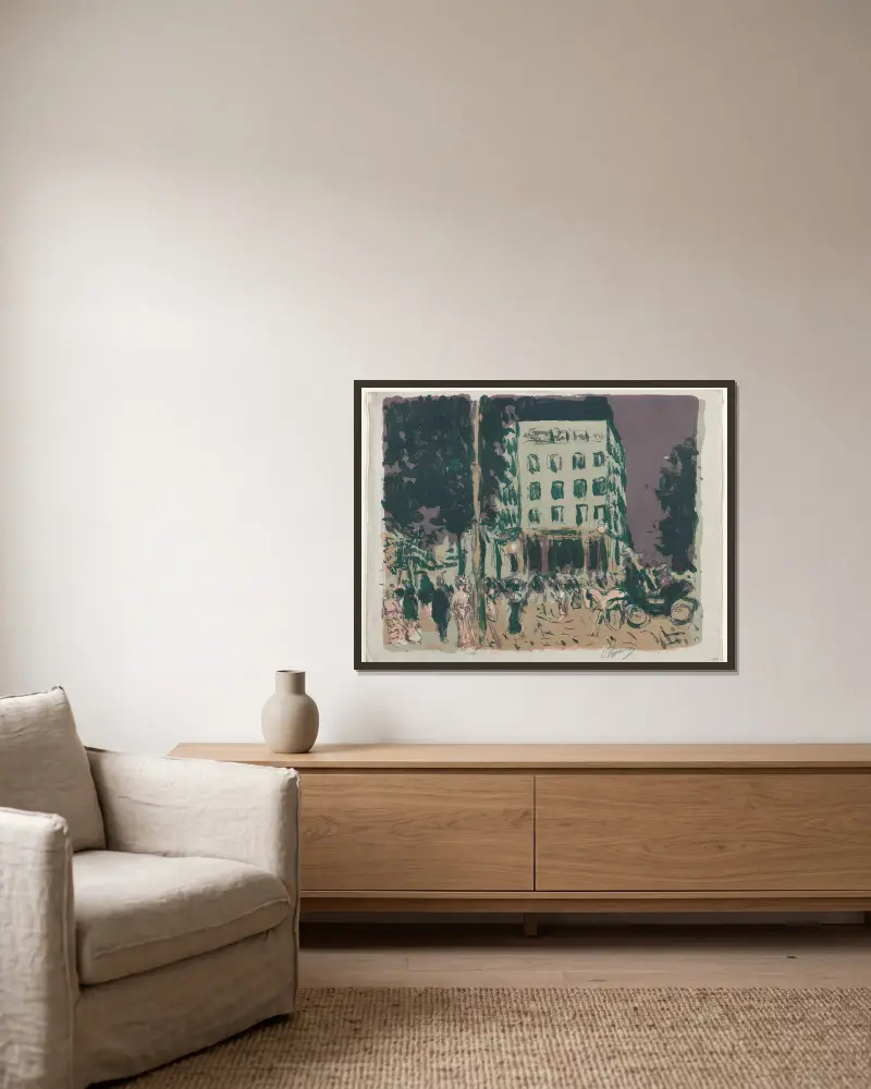 Bulwary, Pierre Bonnard w ramie na ścianie