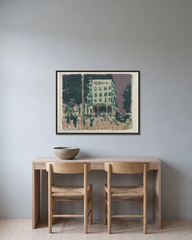 Bulwary, Pierre Bonnard w ramie na ścianie