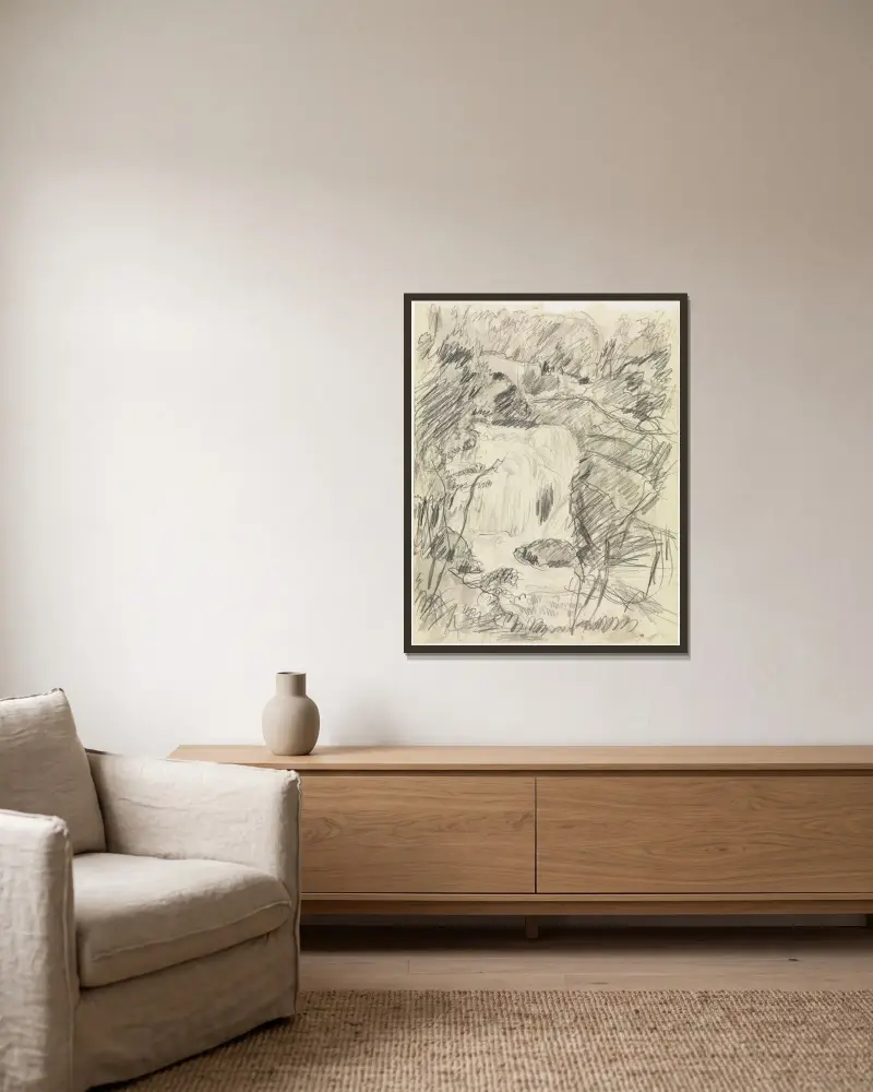 Wodospad, Pierre Bonnard w ramie na ścianie