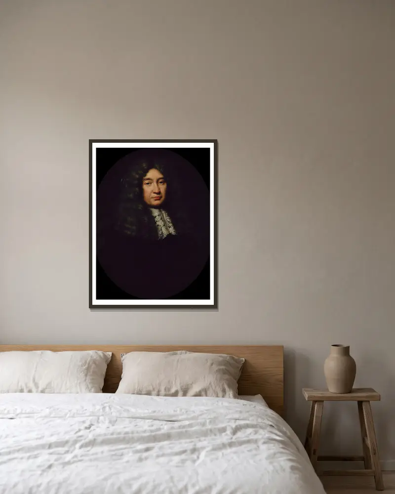 Claude Le Peletier (1630–1711), prévôt des marchands von 1668 bis 1676 von Pierre Mignard gerahmt an einer Wand
