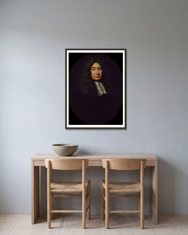 Claude Le Peletier (1630–1711), prévôt des marchands von 1668 bis 1676 von Pierre Mignard gerahmt an einer Wand