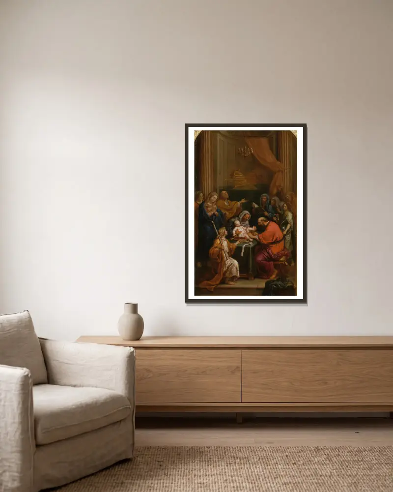 Obřízka, Pierre Mignard v rámu na stěně