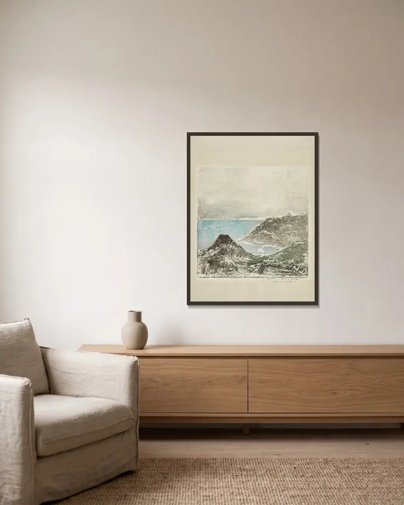 Die Bucht von l’Hermot (Pordic), 1907 – Nr. 1 von Pierre Roche gerahmt an einer Wand