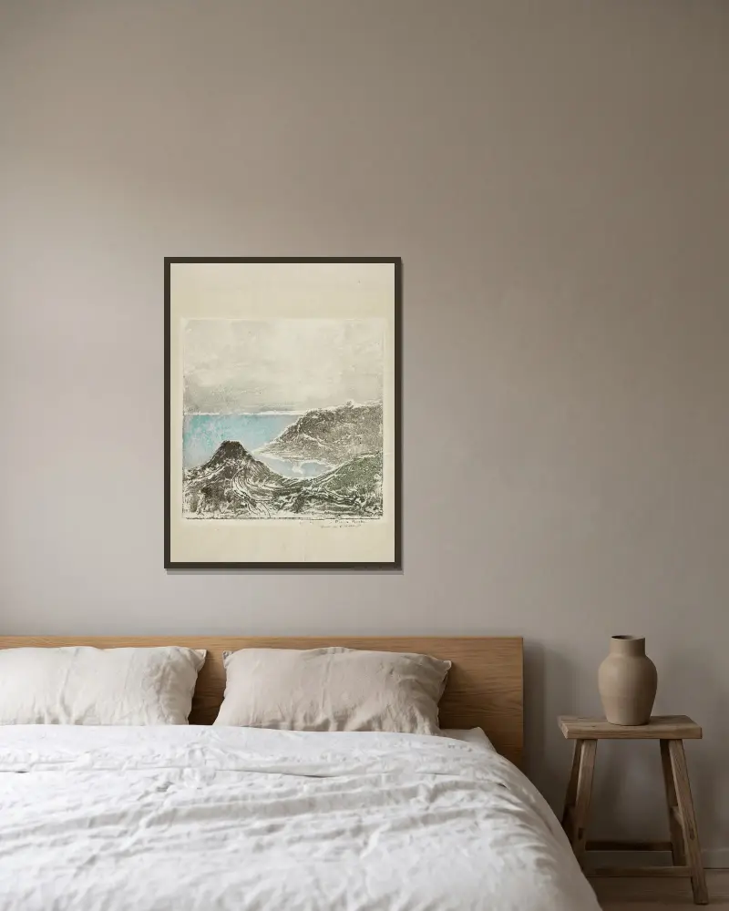 Die Bucht von l’Hermot (Pordic), 1907 – Nr. 1 von Pierre Roche gerahmt an einer Wand
