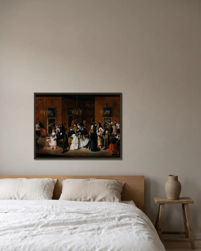 Ridottot, Pietro Longhi v rámu na stěně