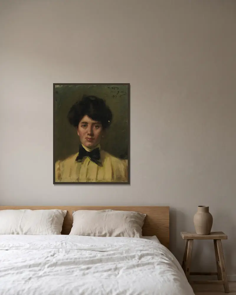 Agnes, Alice Pike Barney v rámu na stěně