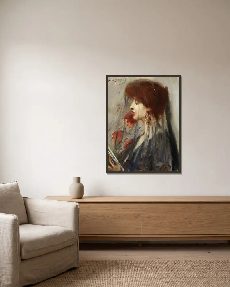 Księga snów, Alice Pike Barney w ramie na ścianie