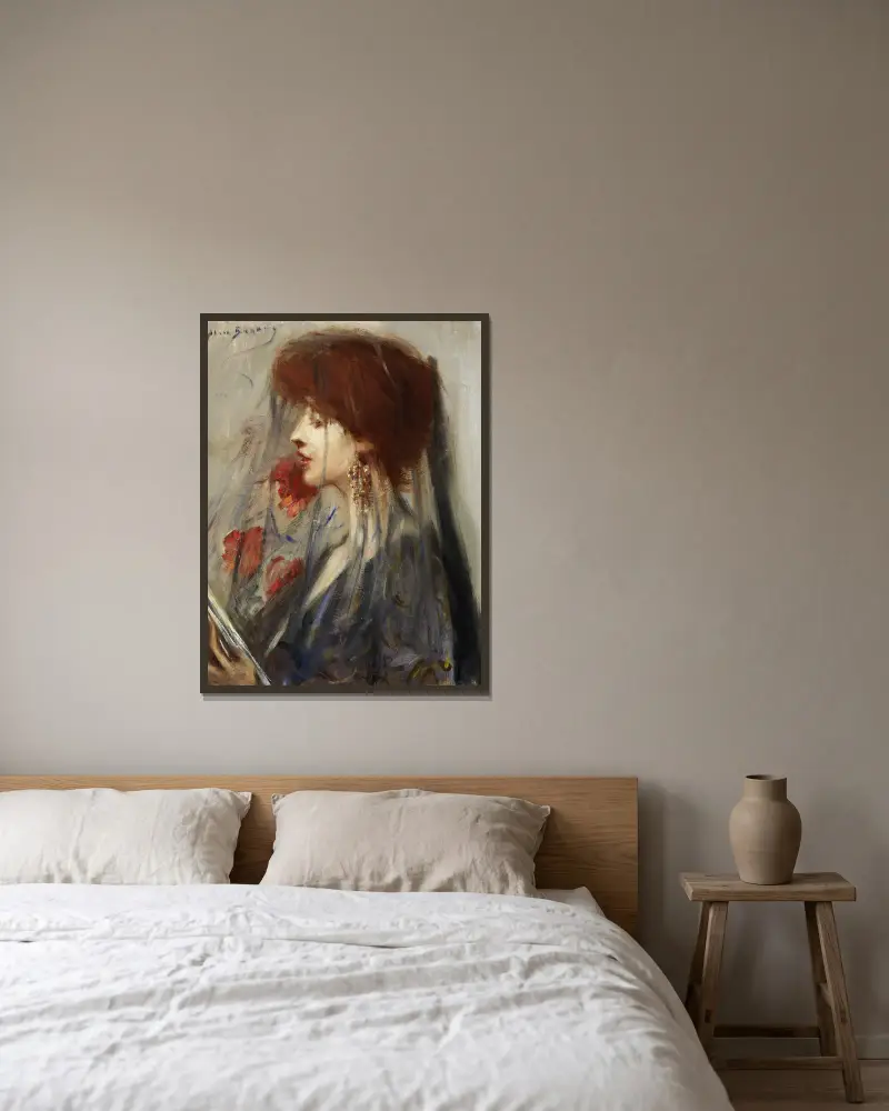 Księga snów, Alice Pike Barney w ramie na ścianie