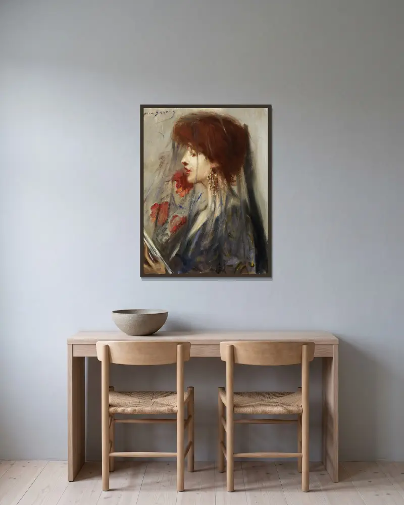 Księga snów, Alice Pike Barney w ramie na ścianie