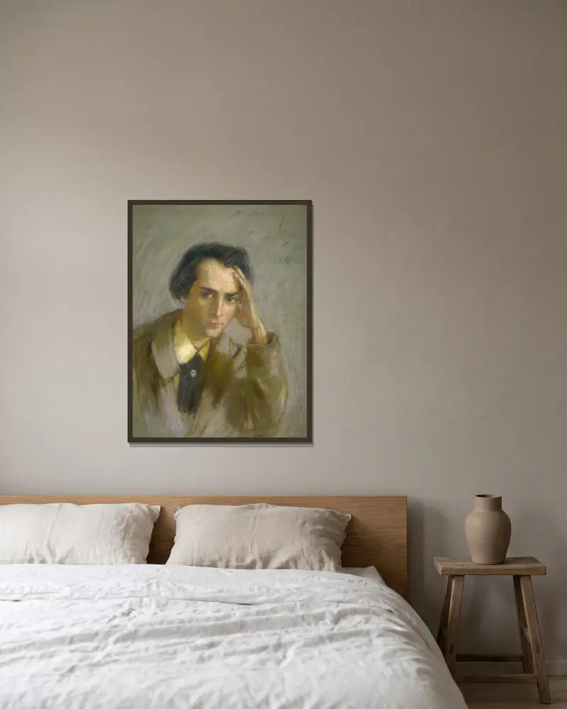 Jose De Charmoy av Alice Pike Barney inramad på en vägg
