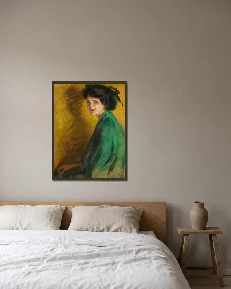 Light-Hearted av Alice Pike Barney inramad på en vägg