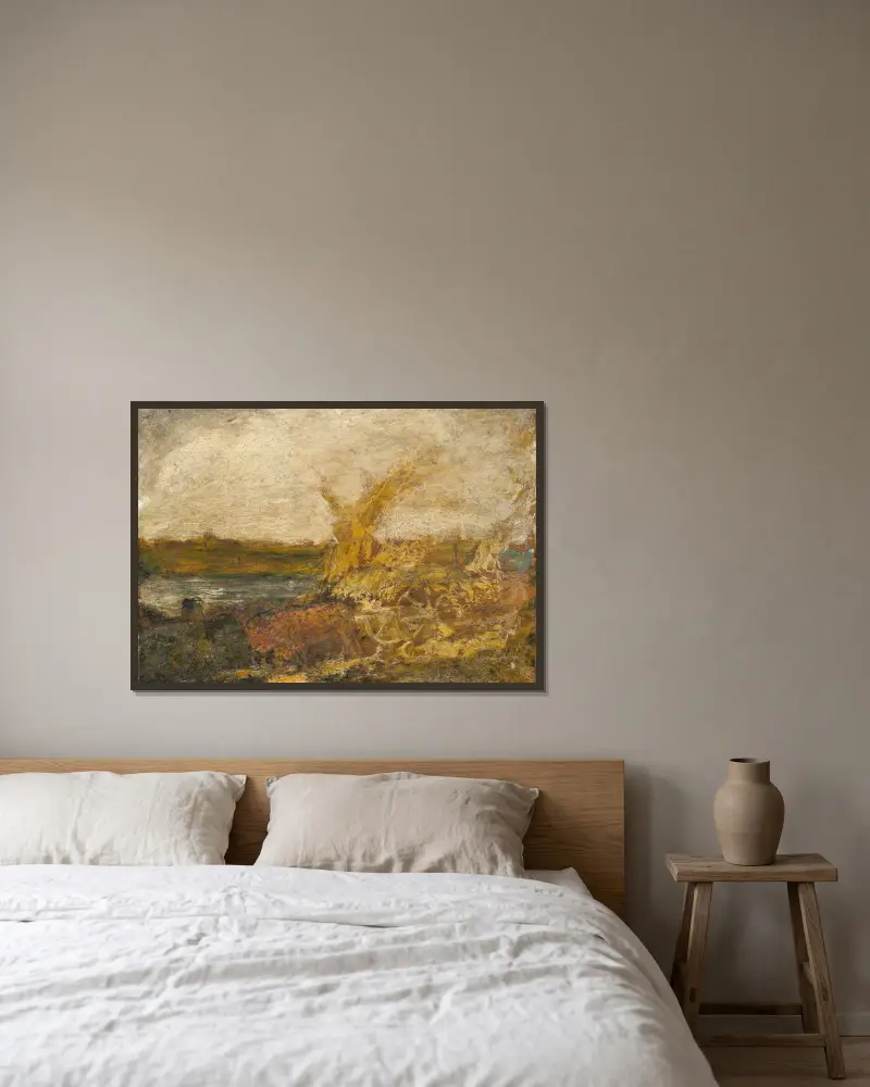 Skörden, Albert Pinkham Ryder v rámu na stěně