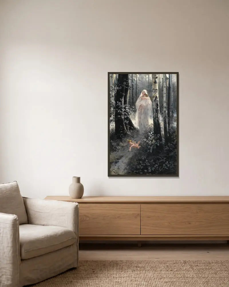 Ave Maria von Piotr Stachiewicz gerahmt an einer Wand