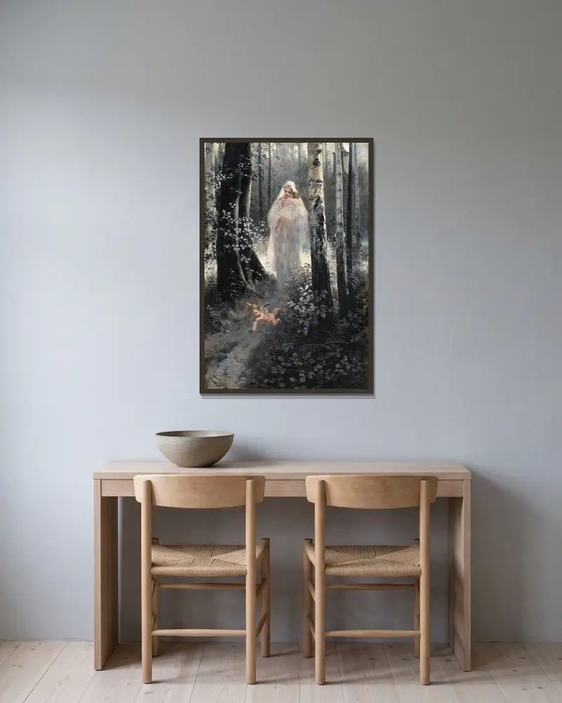 Ave Maria von Piotr Stachiewicz gerahmt an einer Wand