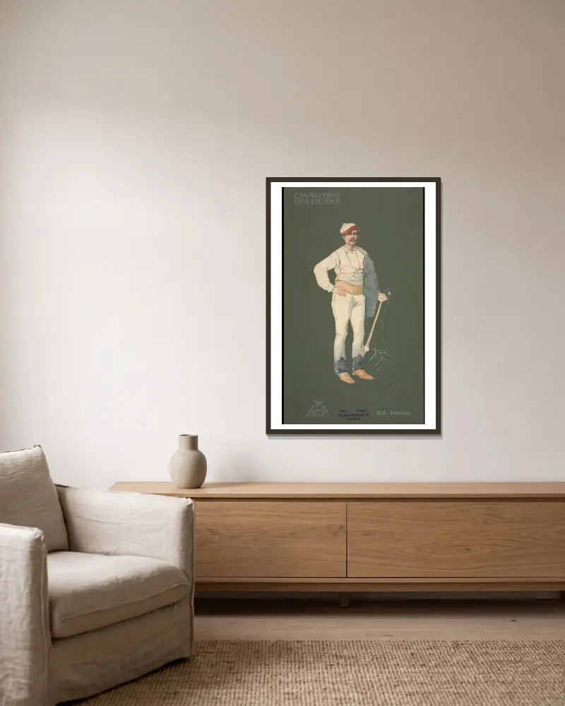 Birocciaio von Pipein Gamba gerahmt an einer Wand