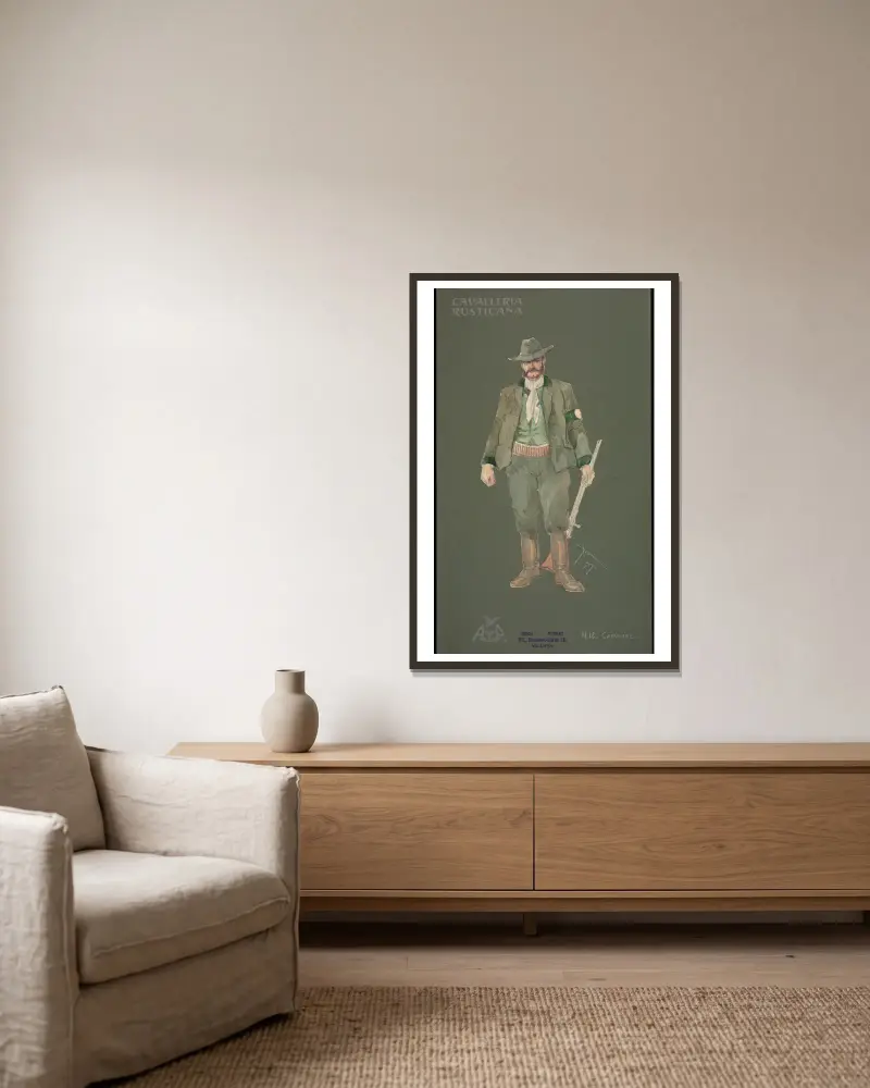 Campiere von Pipein Gamba gerahmt an einer Wand