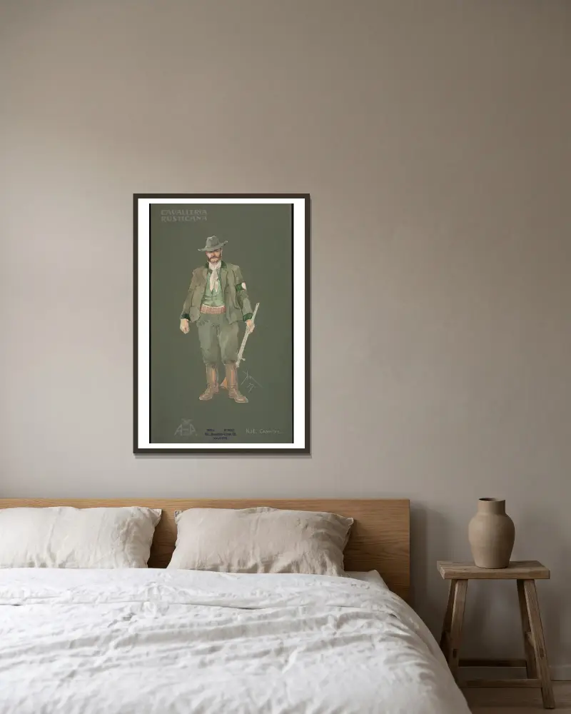 Campiere von Pipein Gamba gerahmt an einer Wand