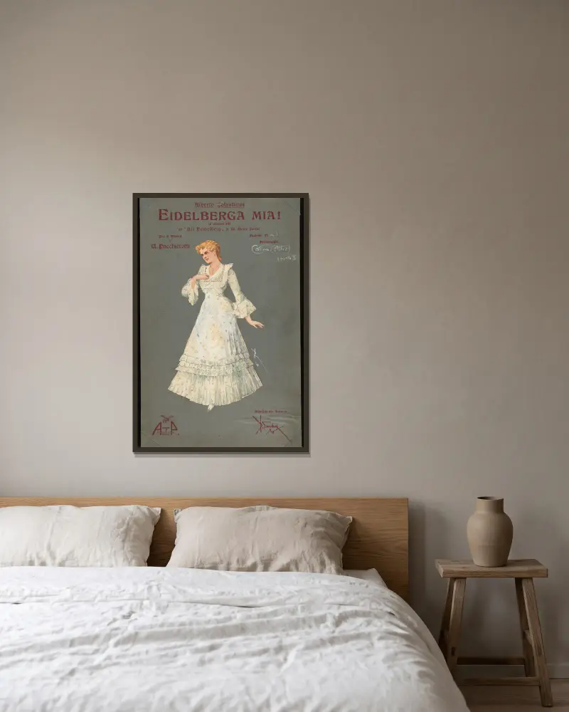 Catina (Akt 2) (Teil II) von Pipein Gamba gerahmt an einer Wand