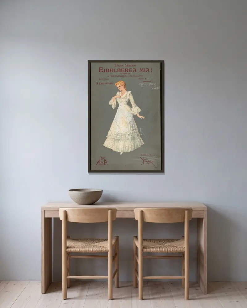 Catina (Akt 2) (Teil II) von Pipein Gamba gerahmt an einer Wand