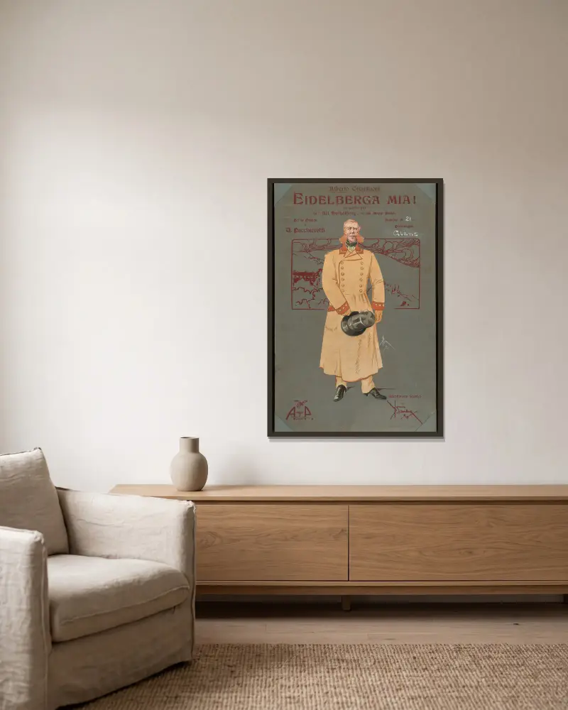 Glanz von Pipein Gamba gerahmt an einer Wand