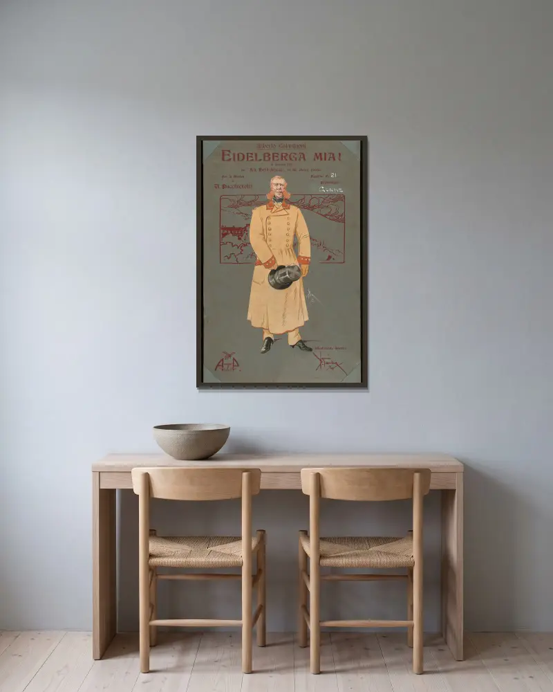 Glanz von Pipein Gamba gerahmt an einer Wand