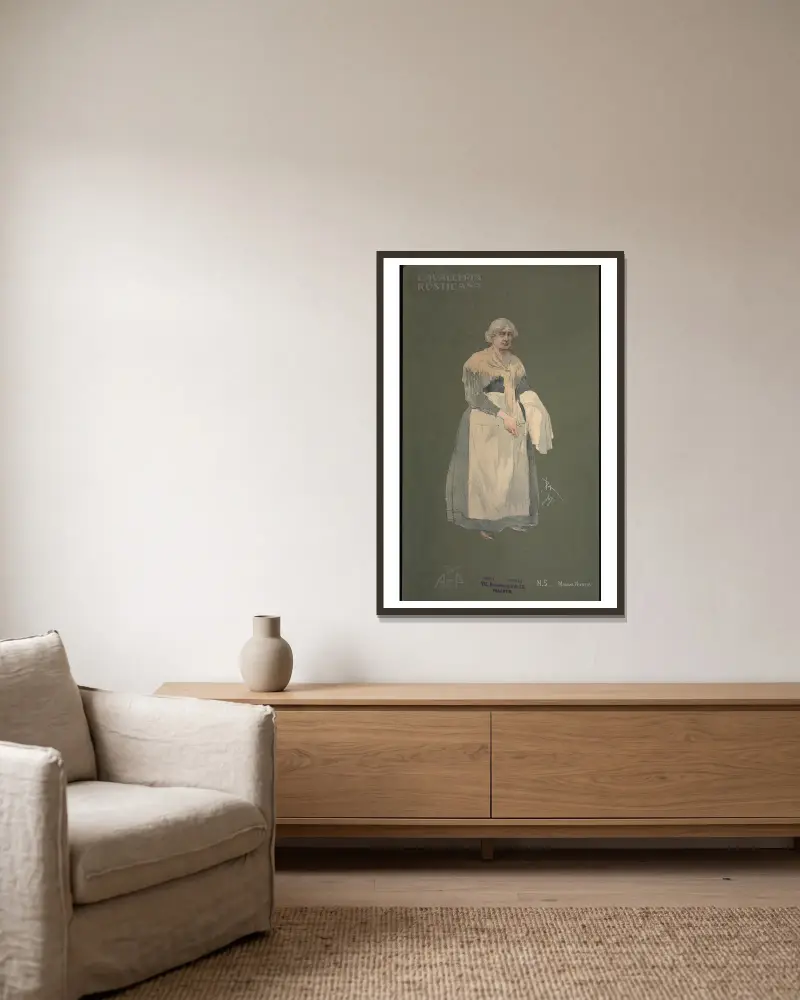 Mamma Nunzia von Pipein Gamba gerahmt an einer Wand