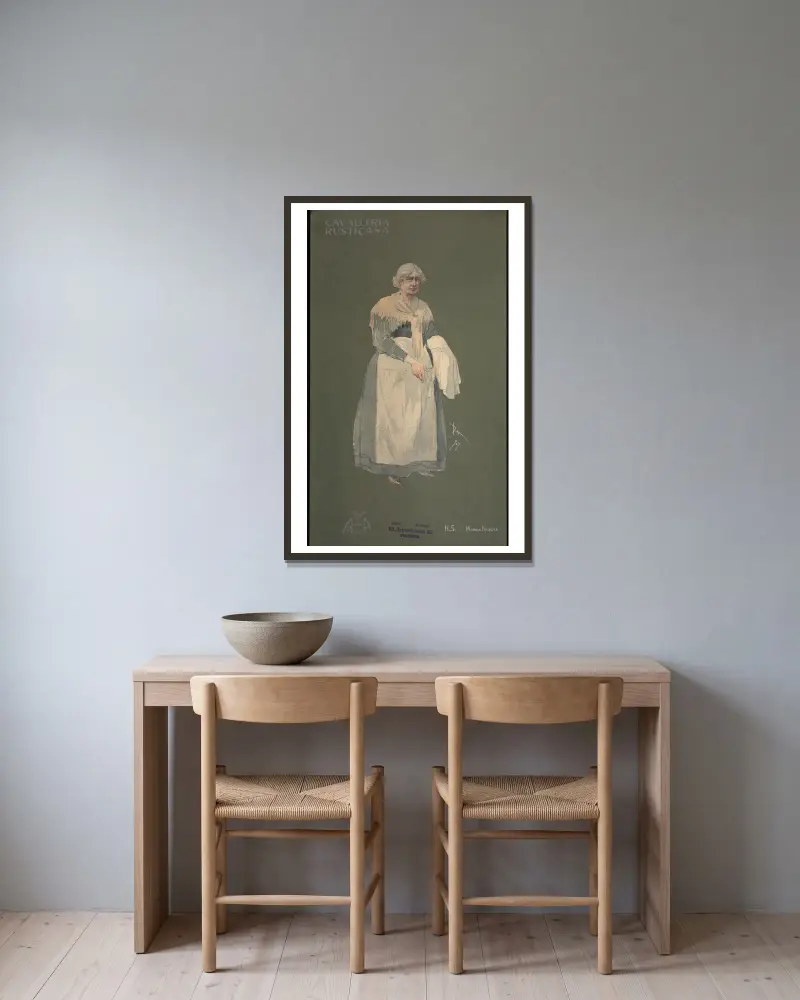 Mamma Nunzia von Pipein Gamba gerahmt an einer Wand