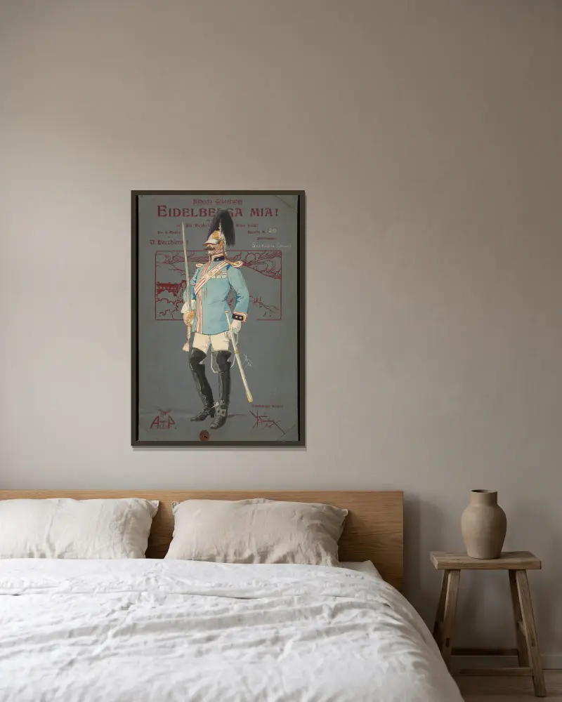 Sentinella (comparsa) von Pipein Gamba gerahmt an einer Wand