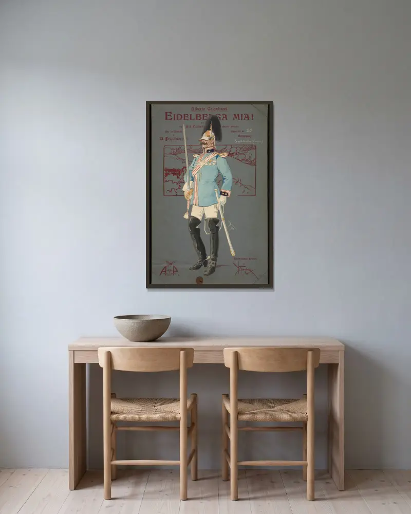 Sentinella (comparsa) von Pipein Gamba gerahmt an einer Wand