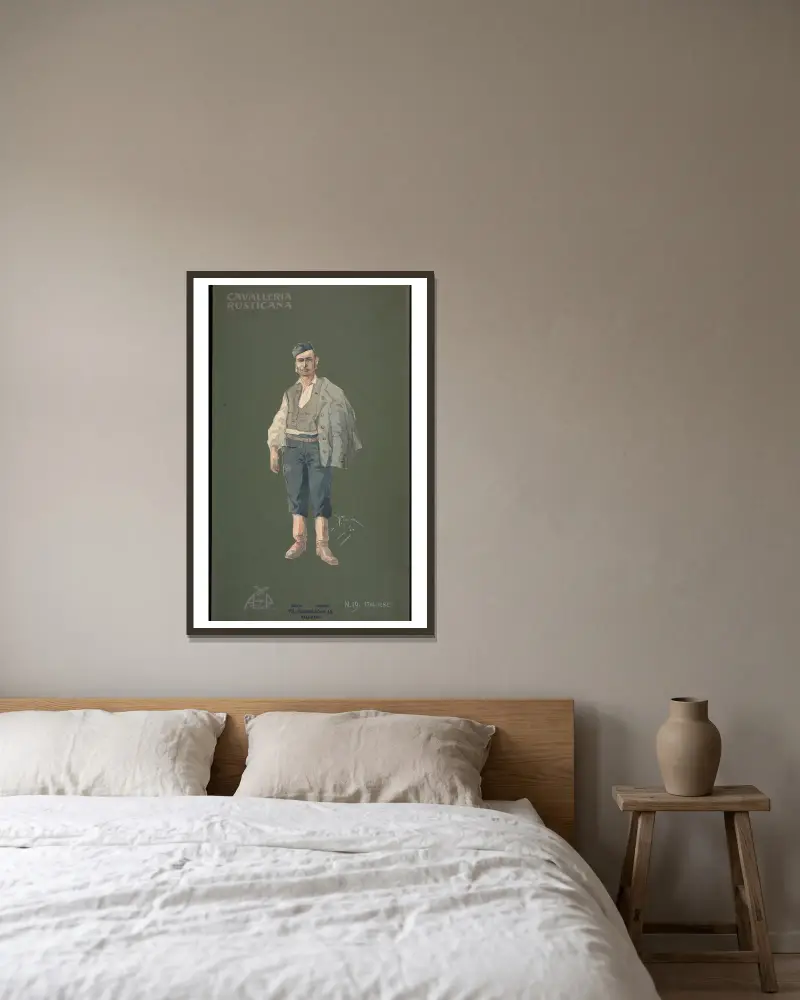 Stalliere von Pipein Gamba gerahmt an einer Wand