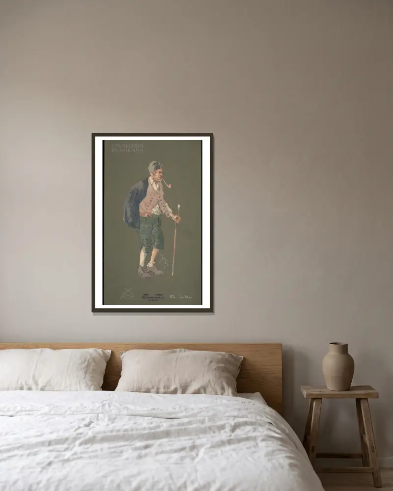 Zio Blasi von Pipein Gamba gerahmt an einer Wand