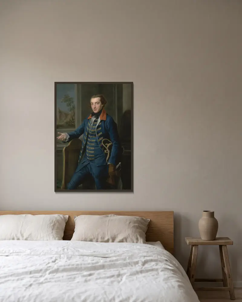 William Weddell av Pompeo Batoni inramad på en vägg