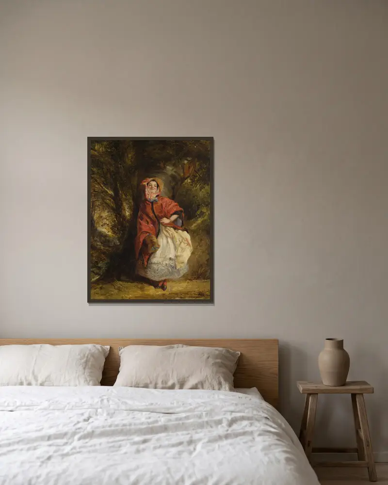 Dolly Varden von William Powell Frith gerahmt an einer Wand