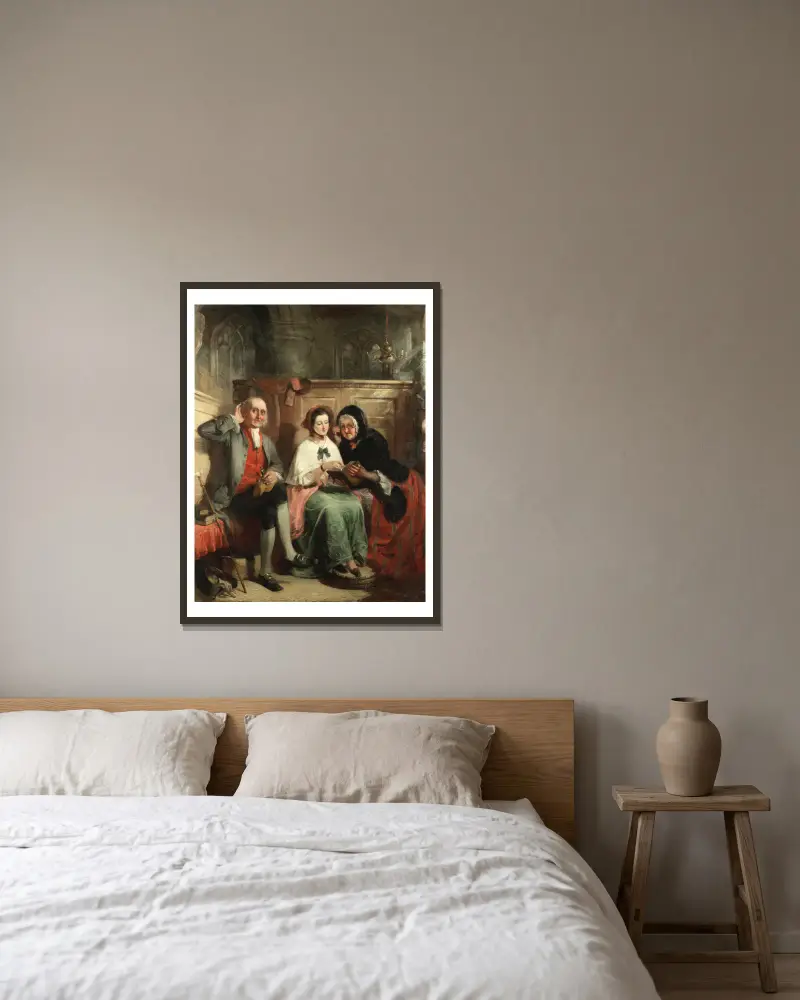 Po kázání, William Powell Frith v rámu na stěně