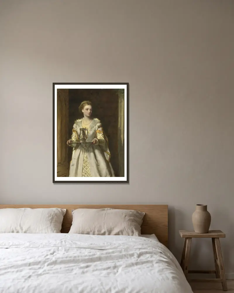 Gabrielle d’Estrées von William Powell Frith gerahmt an einer Wand