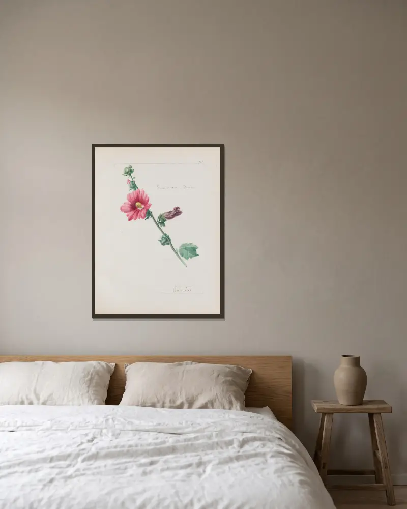 Botanisches Album Taf. 255 von Constant Amable Prevost-Hersant gerahmt an einer Wand