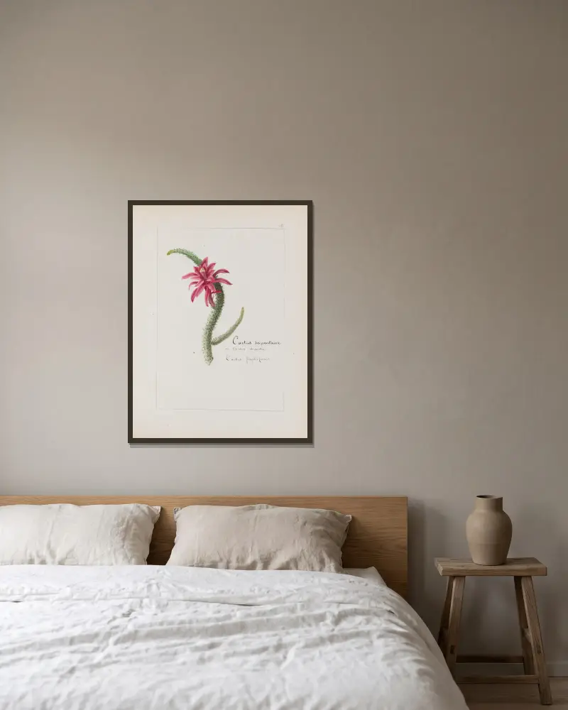Botanisches Album Taf. 279 von Constant Amable Prevost-Hersant gerahmt an einer Wand