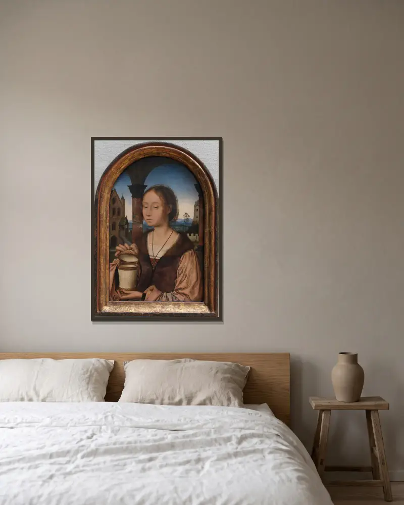 Svatá Marie Magdalena, Quentin Massys v rámu na stěně